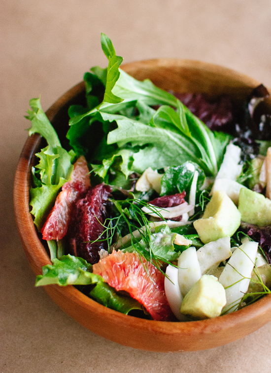 Blood Orange, Fennel and Avocado Salad with Lemon Citronette | Faith, Hope, Love, and Luck Survive Despite a Whiskered Accomplice