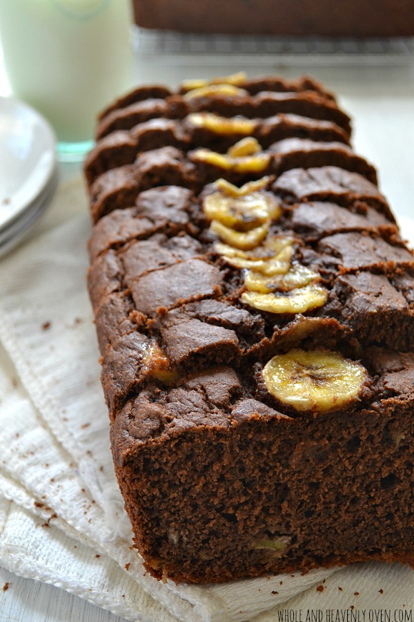 Chocolate Banana Brownie Bread | Faith, Hope, Love, and Luck Survive Despite a Whiskered Accomplice