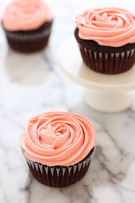 Nutella Stuffed Chocolate Raspberry Cupcakes | Faith, Hope, Love, and Luck Survive Despite a Whiskered Accomplice