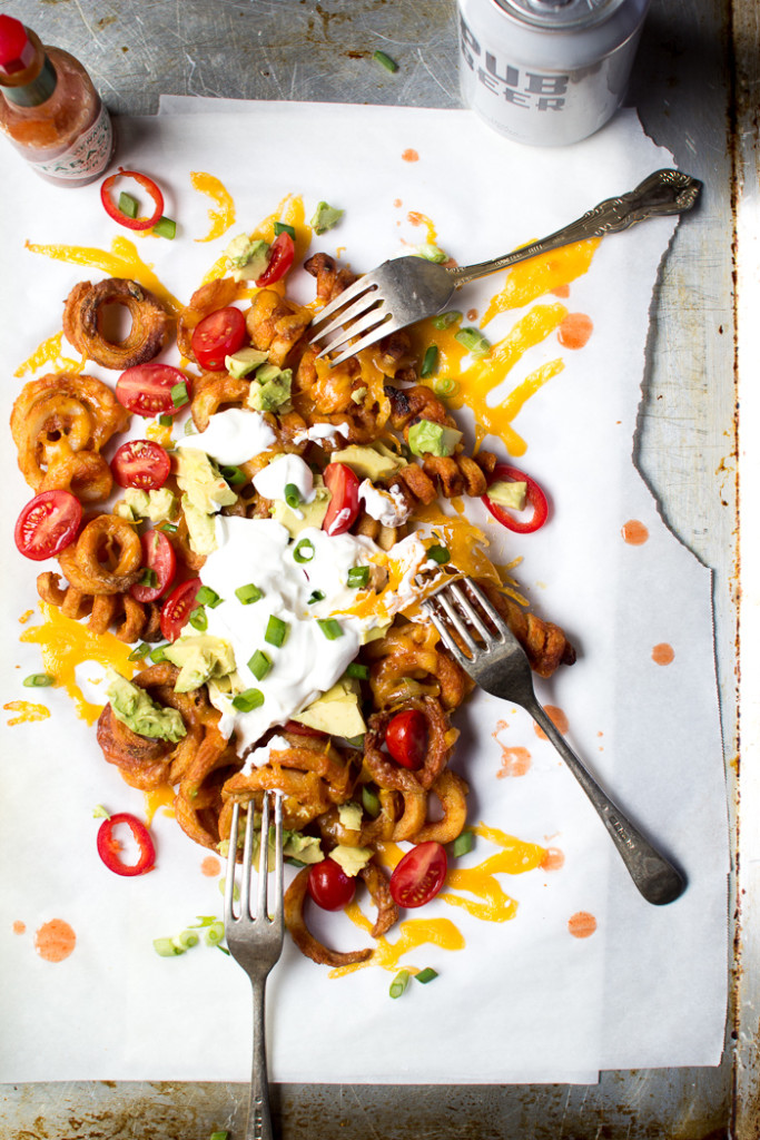 Loaded Cheesy Curly Fries | Faith, Hope, Love, and Luck Survive Despite a Whiskered Accomplice