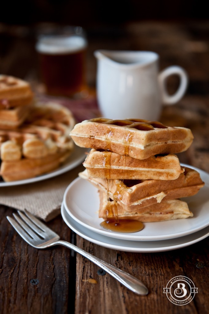 Maple Bacon Beer Waffles | Faith, Hope, Love, and Luck Survive Despite a Whiskered Accomplice