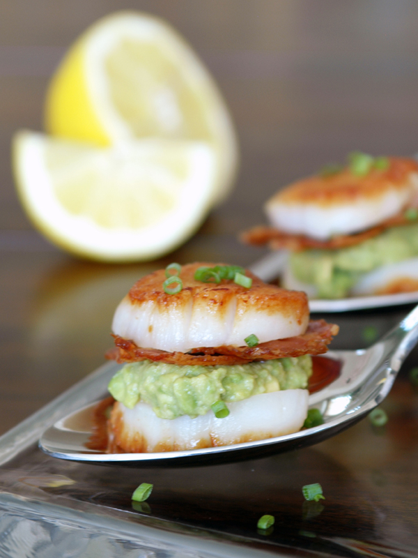 Scallop, Avocado and Bacon Sandwiches | Faith, Hope, Love, and Luck Survive Despite a Whiskered Accomplice