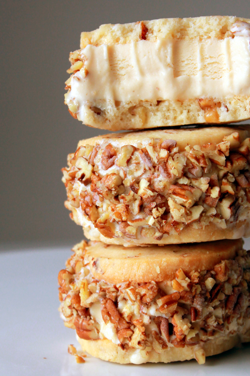Walnut Shortbread Dulce de Leche Ice Cream Sandwich | Faith, Hope, Love, and Luck Survive Despite a Whiskered Accomplice