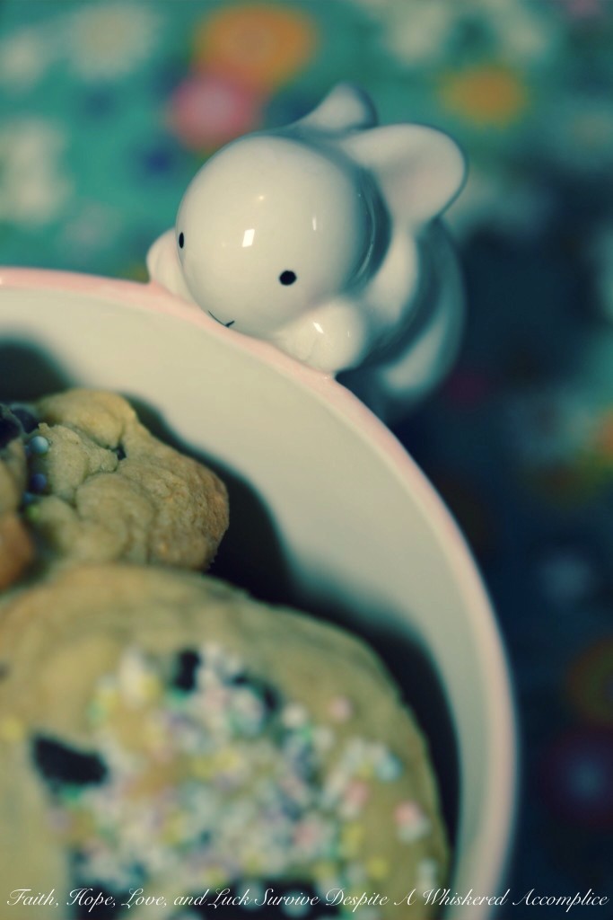 Easter Bunny Poop Cookies | Faith, Hope, Love, and Luck Survive Despite a Whiskered Accomplice