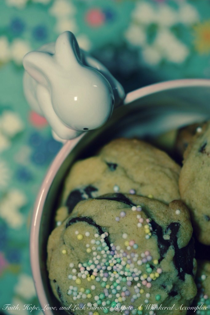 Easter Bunny Poop Cookies | Faith, Hope, Love, and Luck Survive Despite a Whiskered Accomplice