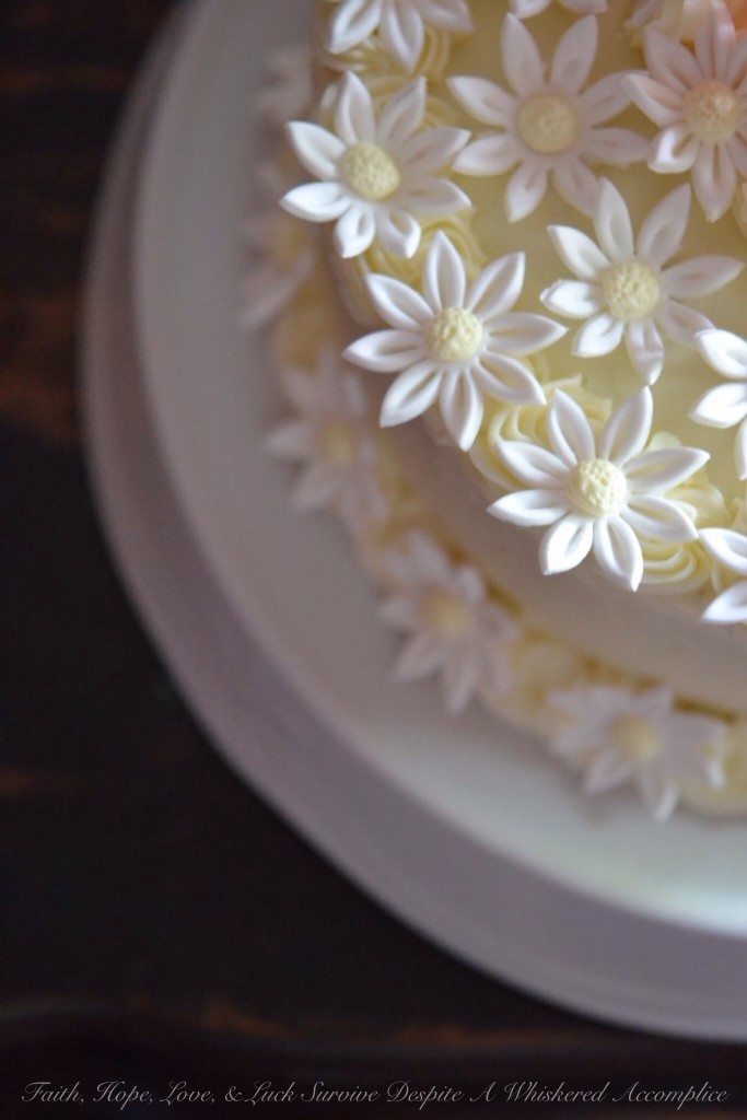 Raspberry Lemon Cake with Italian Buttercream | Faith, Hope, Love, and Luck Survive Despite a Whiskered Accomplice