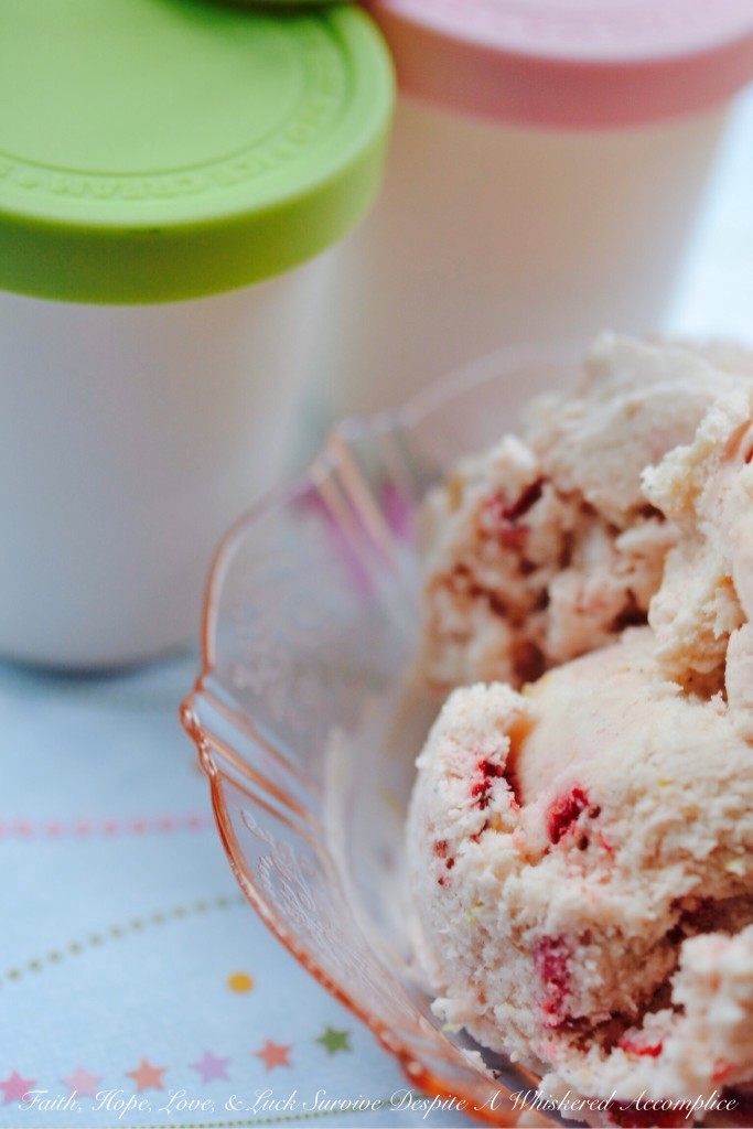 Strawberry-Rhubarb Cheesecake Ice Cream - When you have a jar of strawberry-rhubarb preserves on hand, you definitely need to make this cheesecake ice cream. The addition of lemon gives this fruity ice cream a nice tangy flavor and the cream cheese adds a decadent creamy texture that really takes this frozen treat to the next level.