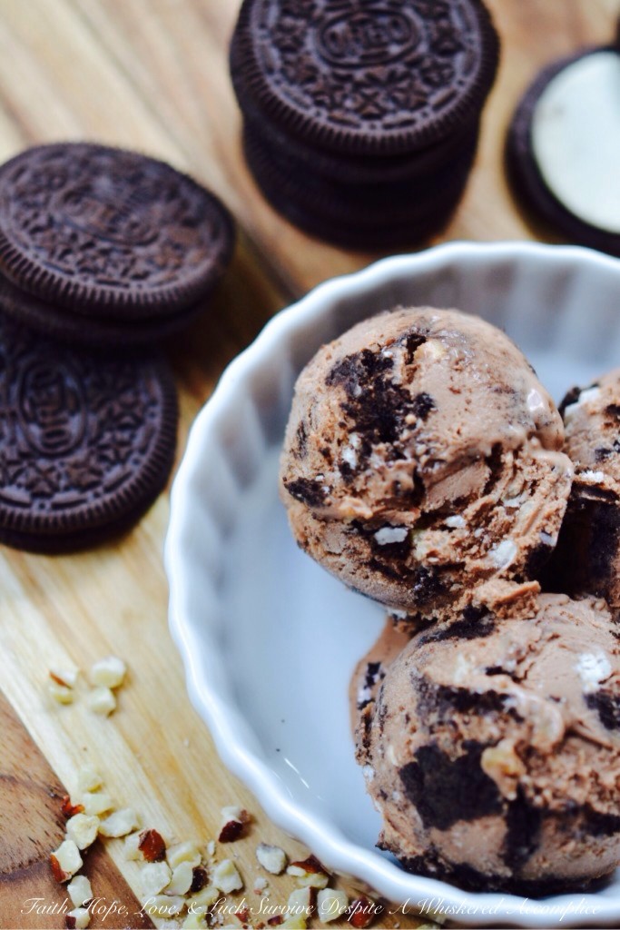 Hazelnut Oreo Ice Cream - Get a little nutty, a little hazelnutty. This hazelnut-loaded ice cream uses both Nutella and chopped hazelnuts to achieve an intense hazelnut flavor. Add in some crushed Oreo cookies, and you've got a nutty chocolate dessert treat that simply can't be resisted.