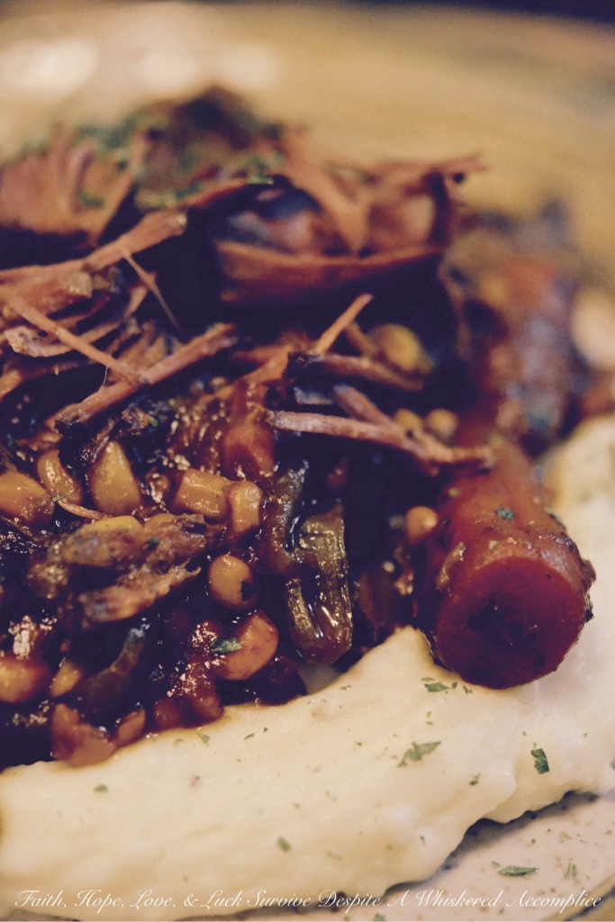 "Dump It All In" Crockpot Sirloin | Faith, Hope, Love, and Luck Survive Despite a Whiskered Accomplice