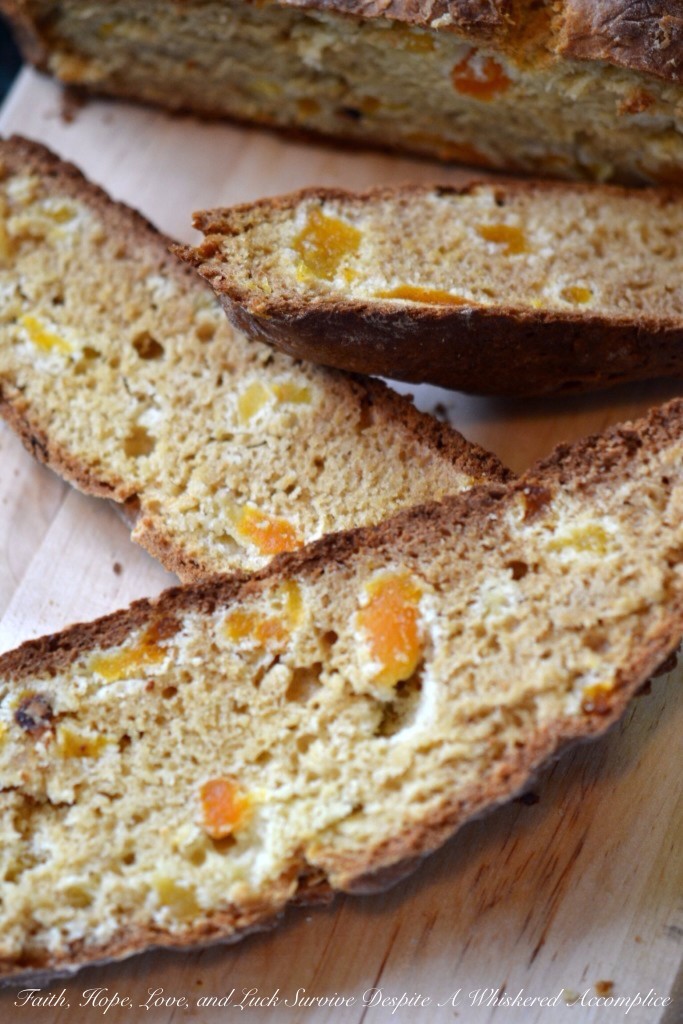 Apricot Irish Soda Bread - Dried apricots and a touch of Irish whiskey transform basic soda bread into something slightly sweet and delicious. Whether you choose to serve this on St. Patrick's Day or on any other day of the year, it's sure to disappear quickly.