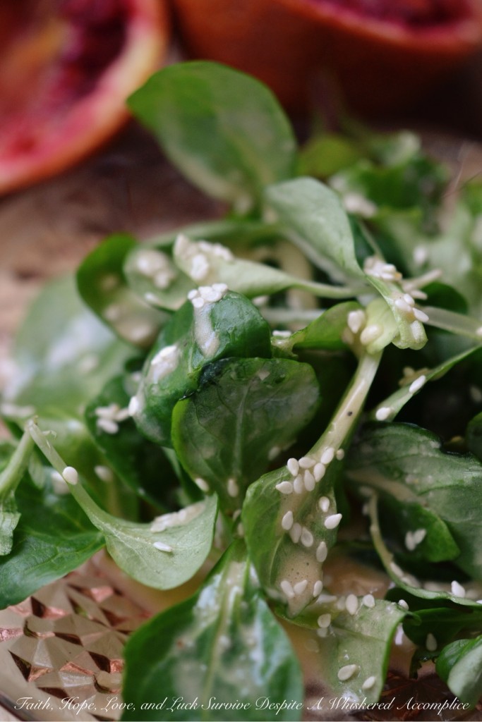 Blood Orange Coconut Water Salad Dressing | Faith, Hope, Love, and Luck Survive Despite a Whiskered Accomplice