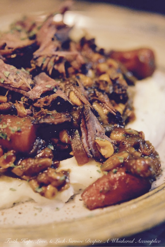 "Dump It All In" Crockpot Sirloin | Faith, Hope, Love, and Luck Survive Despite a Whiskered Accomplice