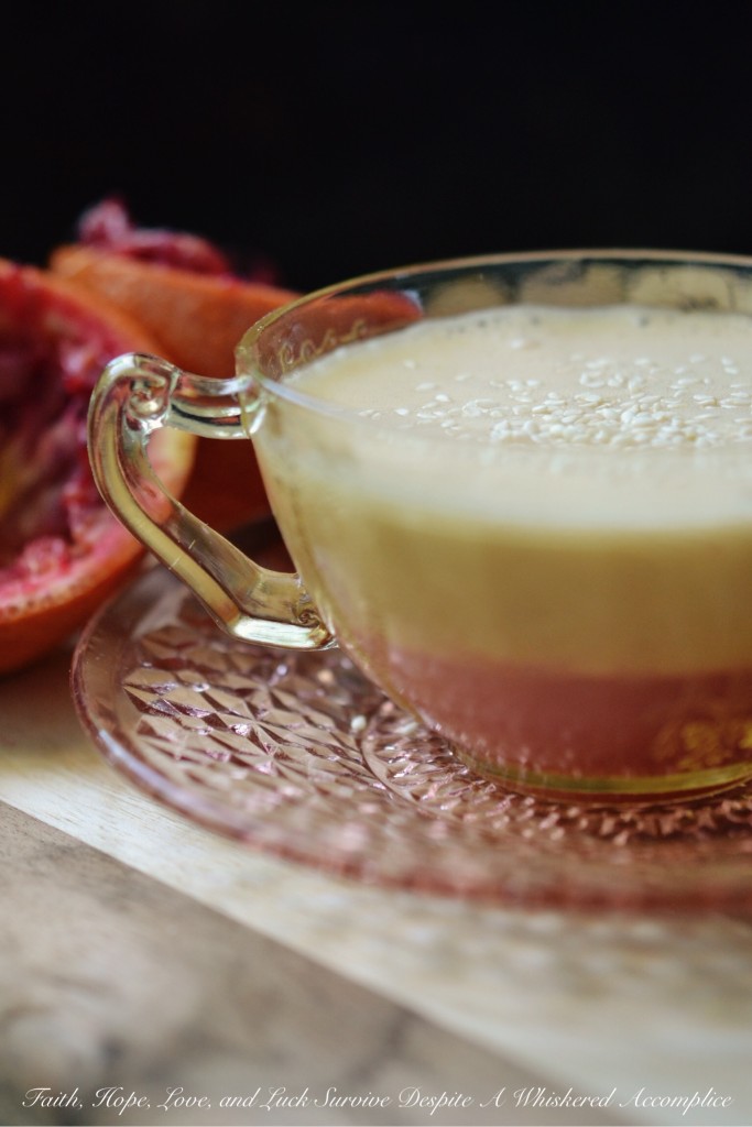 Blood Orange Coconut Water Salad Dressing | Faith, Hope, Love, and Luck Survive Despite a Whiskered Accomplice