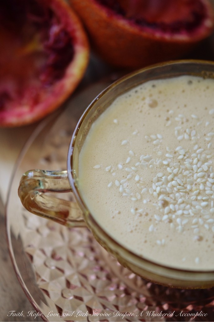 Blood Orange Coconut Water Salad Dressing | Faith, Hope, Love, and Luck Survive Despite a Whiskered Accomplice