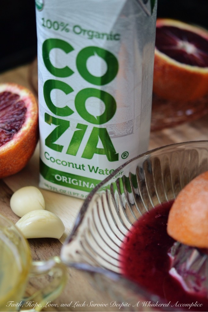 Blood Orange Coconut Water Salad Dressing | Faith, Hope, Love, and Luck Survive Despite a Whiskered Accomplice