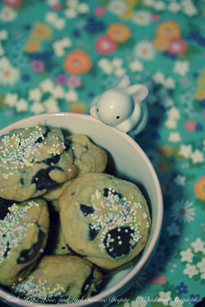 Easter Bunny Poop Cookies | Faith, Hope, Love, and Luck Survive Despite a Whiskered Accomplice