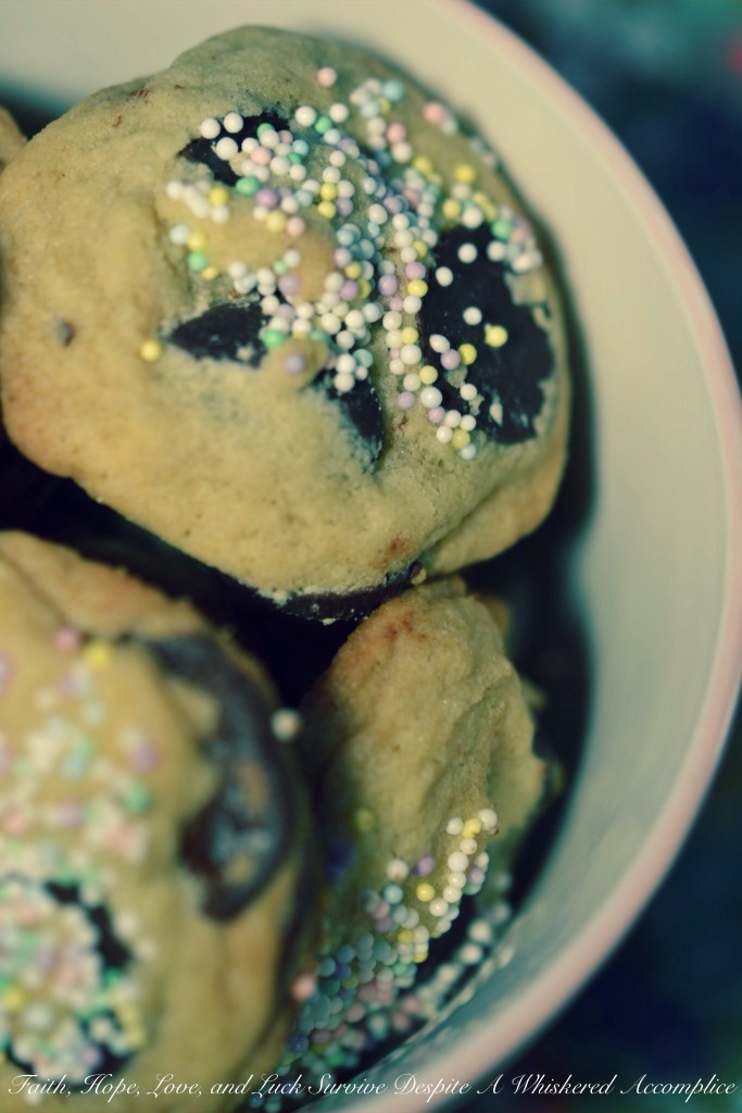 Easter Bunny Poop Cookies | Faith, Hope, Love, and Luck Survive Despite a Whiskered Accomplice
