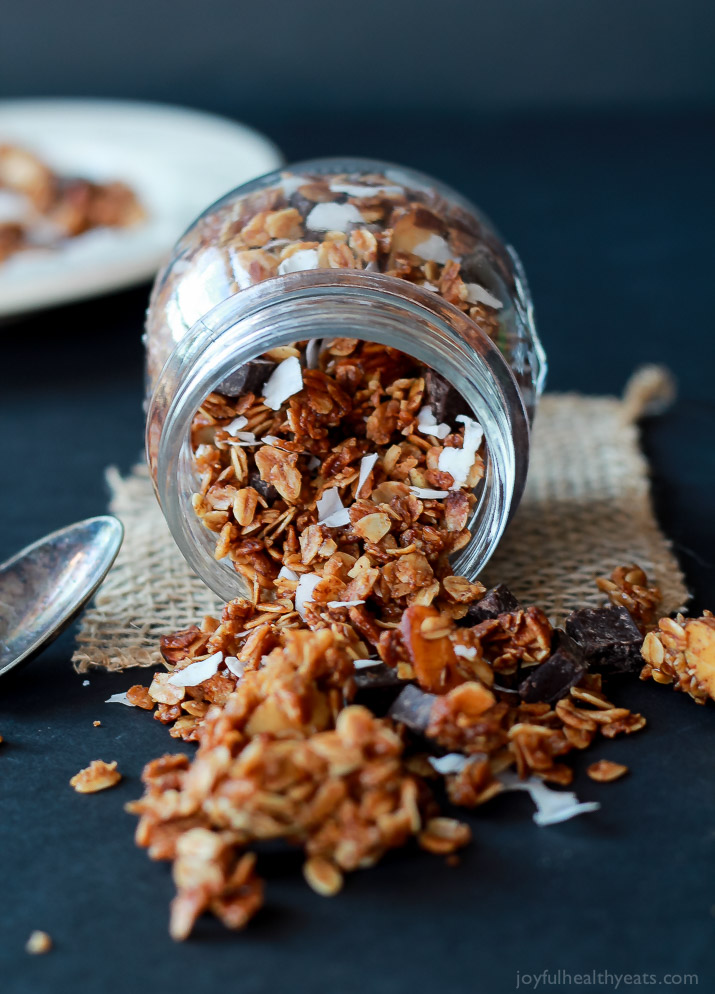 Homemade Almond Joy Granola | Faith, Hope, Love, and Luck Survive Despite a Whiskered Accomplice