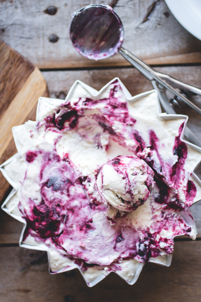 No-Churn Cherry Cheesecake Ice Cream | Faith, Hope, Love, and Luck Survive Despite a Whiskered Accomplice