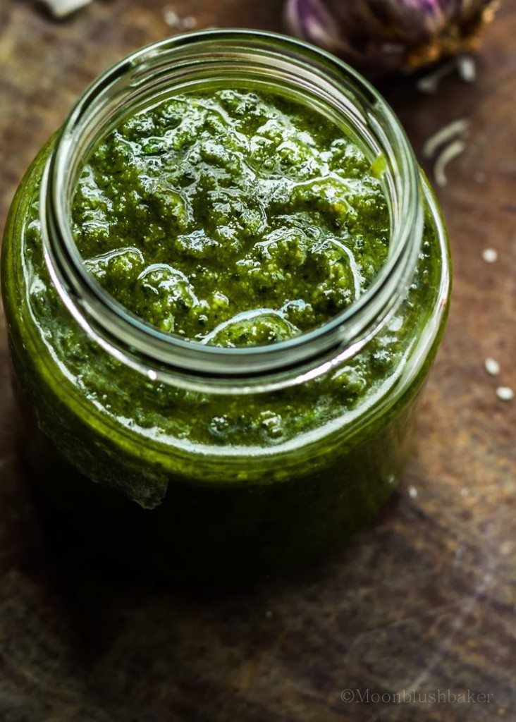Tarragon and Basil Lemon Pesto | Faith, Hope, Love, and Luck Survive Despite a Whiskered Accomplice