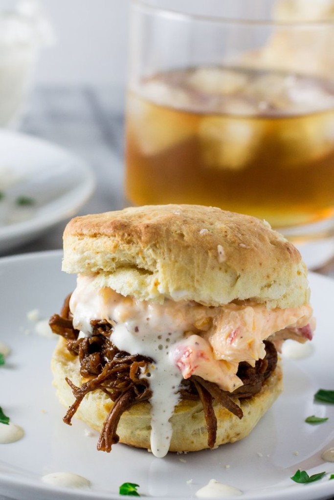 White BBQ Brisket Sandwiches | Faith, Hope, Love, and Luck Survive Despite a Whiskered Accomplice