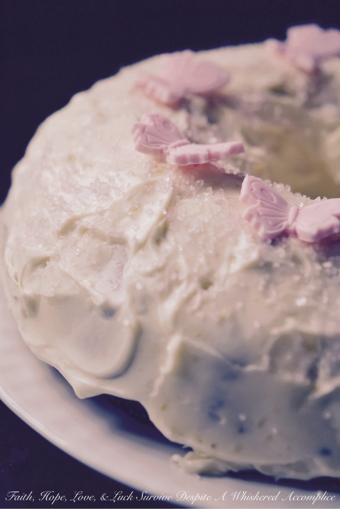 Simple Carrot Cake | Faith, Hope, Love, and Luck Survive Despite a Whiskered Accomplice