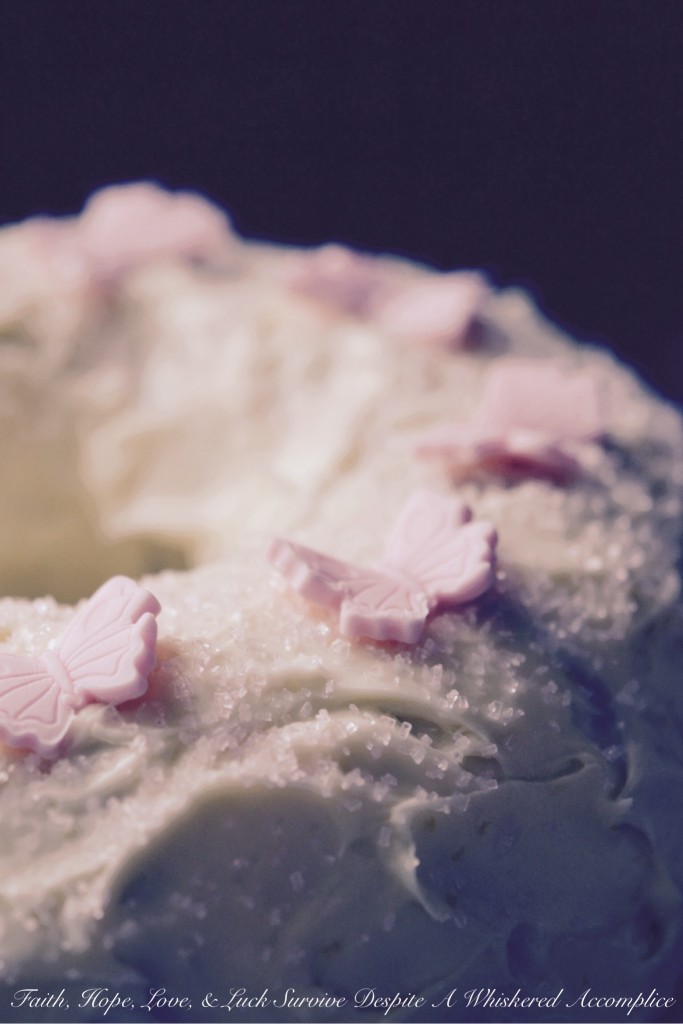 Simple Carrot Cake | Faith, Hope, Love, and Luck Survive Despite a Whiskered Accomplice