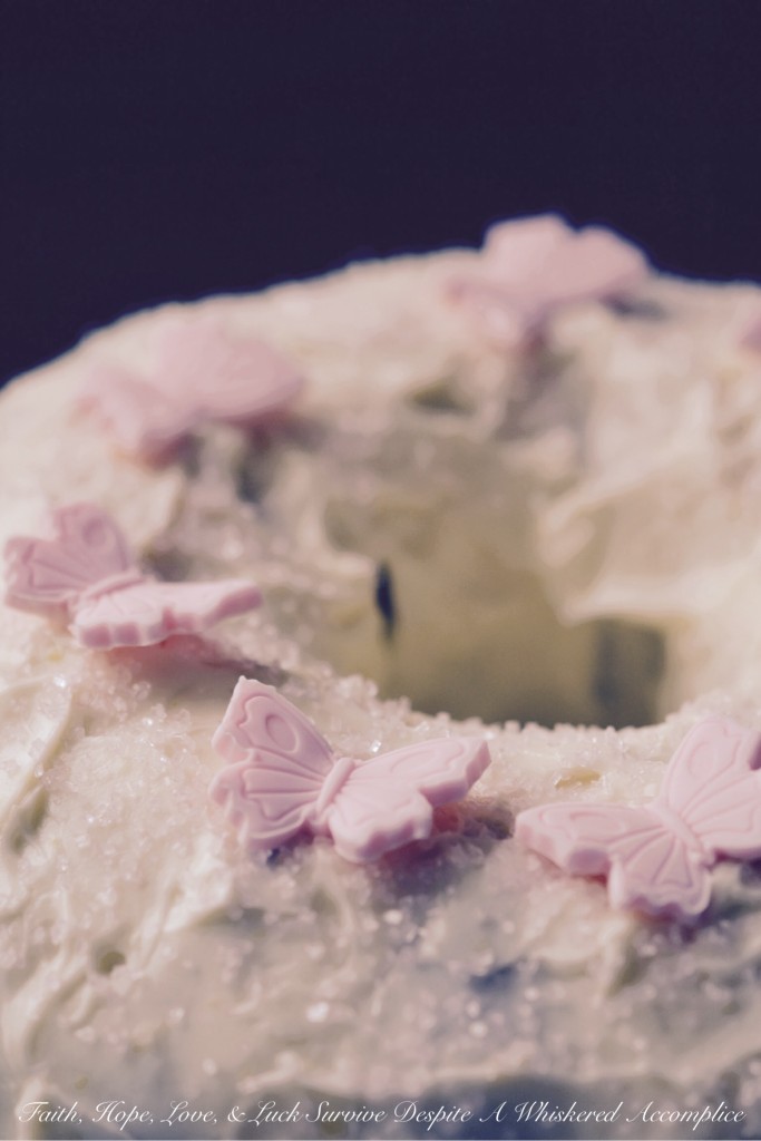 Simple Carrot Cake | Faith, Hope, Love, and Luck Survive Despite a Whiskered Accomplice