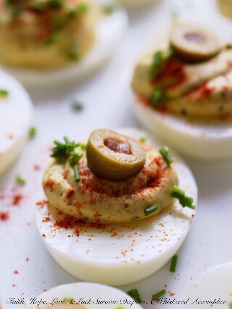 Colleen's Famous Deviled Eggs | Faith, Hope, Love, and Luck Survive Despite a Whiskered Accomplice