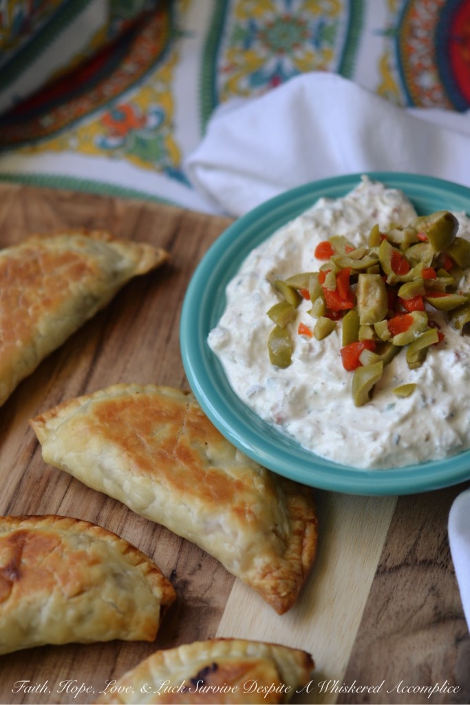 Olive Crema for Empanadas | Faith, Hope, Love, and Luck Survive Despite a Whiskered Accomplice