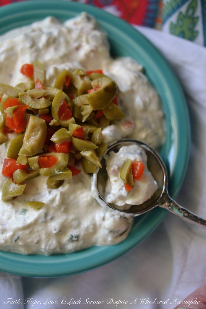Olive Crema for Empanadas | Faith, Hope, Love, and Luck Survive Despite a Whiskered Accomplice