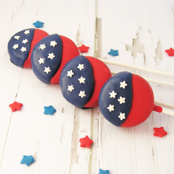 American Flag Oreo Pops | Faith, Hope, Love, and Luck Survive Despite a Whiskered Accomplice