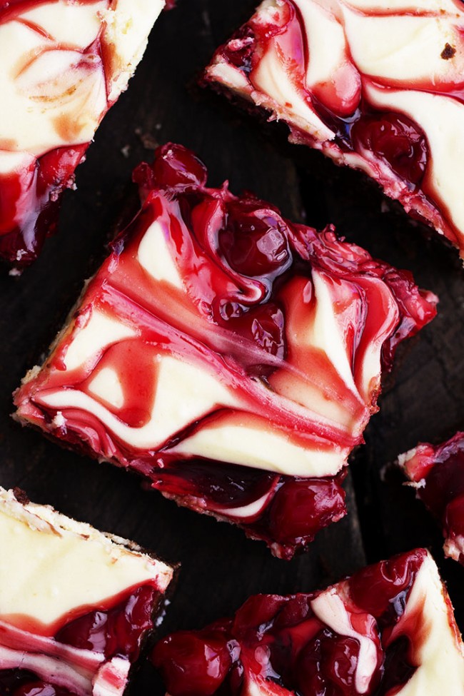 Cherry Cheesecake Brownies | Faith, Hope, Love, and Luck Survive Despite a Whiskered Accomplice