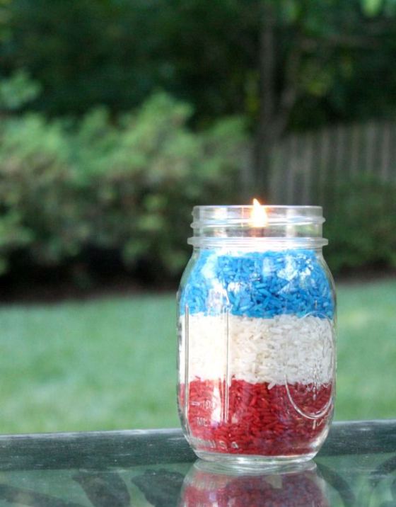Fourth of July Votives | Faith, Hope, Love, and Luck Survive Despite a Whiskered Accomplice