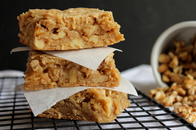 Maple Walnut Blondies | Faith, Hope, Love, and Luck Survive Despite a Whiskered Accomplice