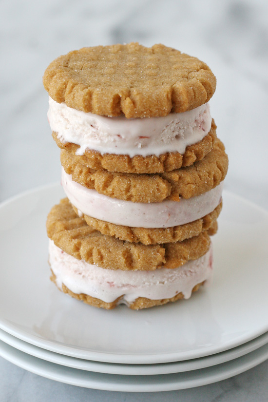 Peanut Butter Cookie and Strawberry Ice Cream Sandwich | Faith, Hope, Love, and Luck Survive Despite a Whiskered Accomplice