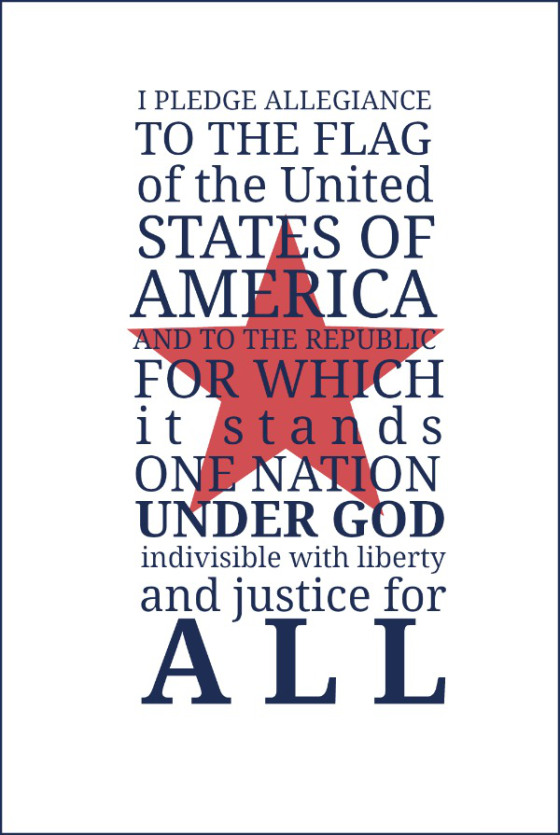 Pledge of Allegiance Free Printable | Faith, Hope, Love, and Luck Survive Despite a Whiskered Accomplice