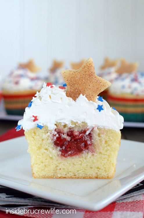 Vanilla Cherry Pie Cupcakes | Faith, Hope, Love, and Luck Survive Despite a Whiskered Accomplice
