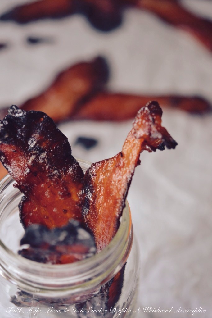 Horseradish Candied Bacon | Faith, Hope, Love, and Luck Survive Despite a Whiskered Accomplice