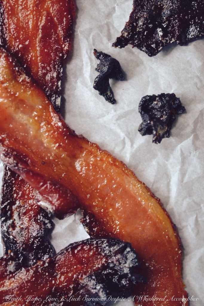 Horseradish Candied Bacon | Faith, Hope, Love, and Luck Survive Despite a Whiskered Accomplice