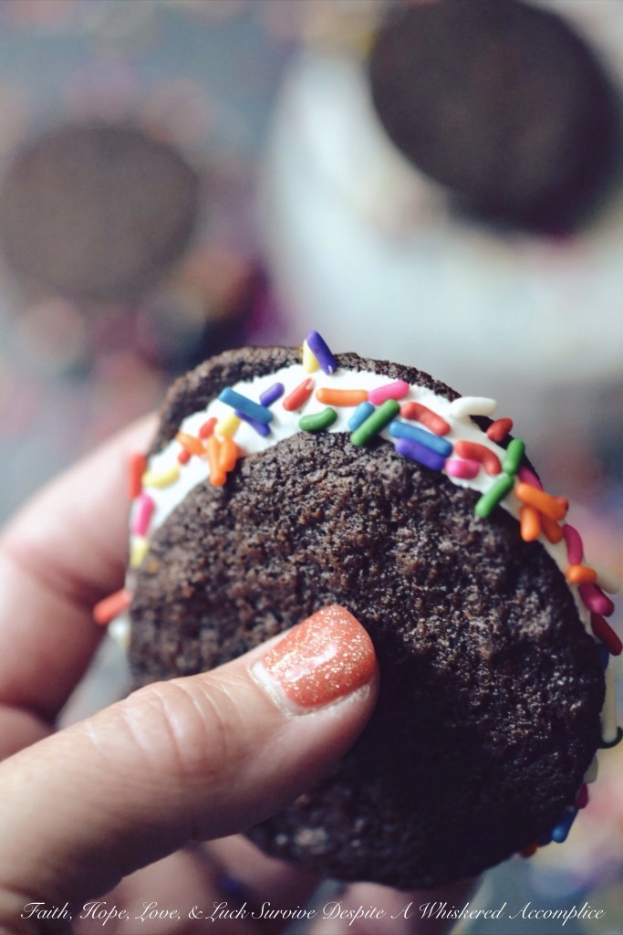 Rainbow S'moreo Cookies | Faith, Hope, Love, and Luck Survive Despite a Whiskered Accomplice