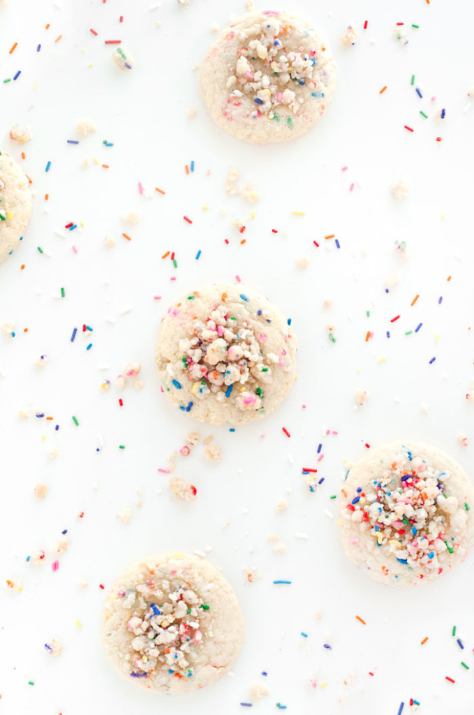 Birthday Cake Crumble Cookies | Faith, Hope, Love, and Luck Survive Despite a Whiskered Accomplice