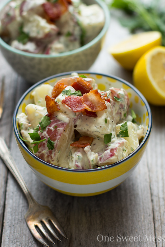 Chicken Bacon Ranch Potato Salad | Faith, Hope, Love, and Luck Survive Despite a Whiskered Accomplice
