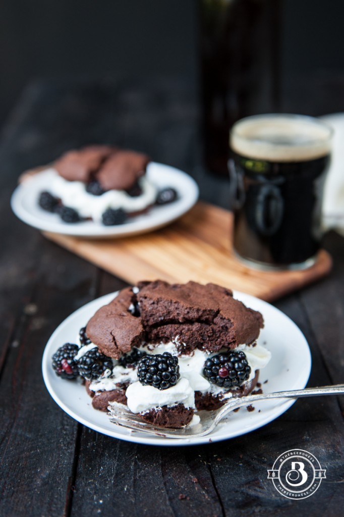Chocolate Stout and Blackberry Shortcakes | Faith, Hope, Love, and Luck Survive Despite a Whiskered Accomplice