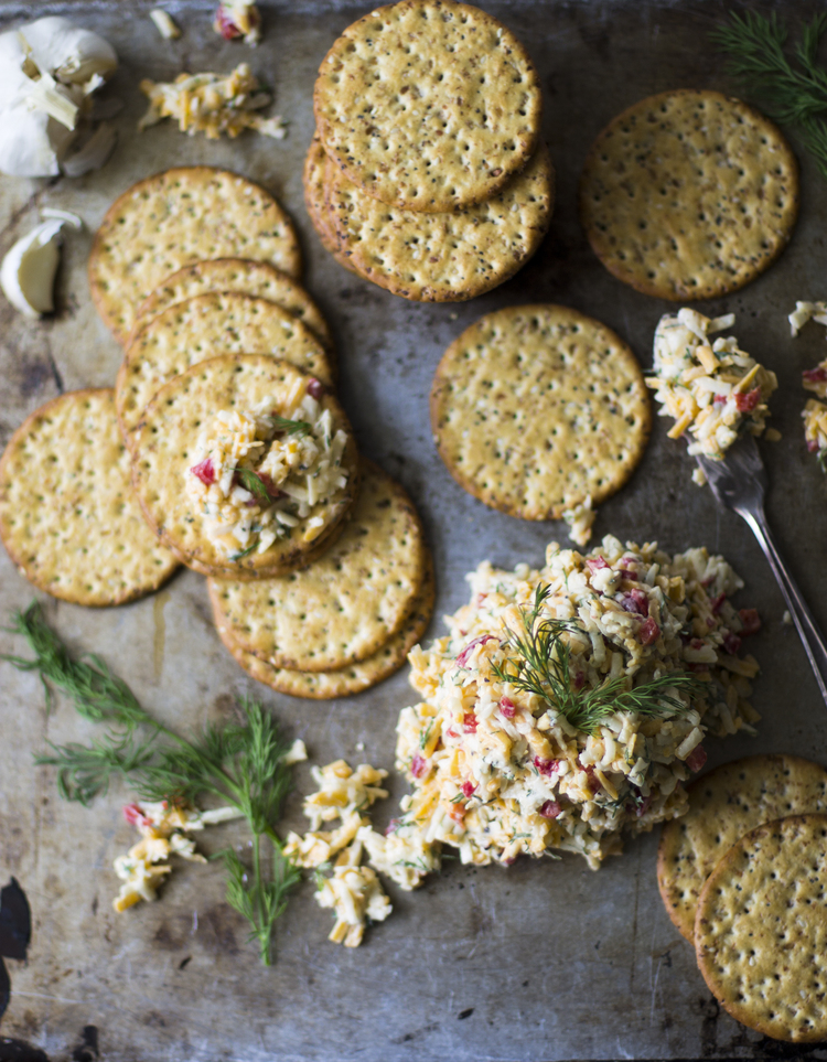 Dill and Garlic Pimento Cheese | Faith, Hope, Love, and Luck Survive Despite a Whiskered Accomplice