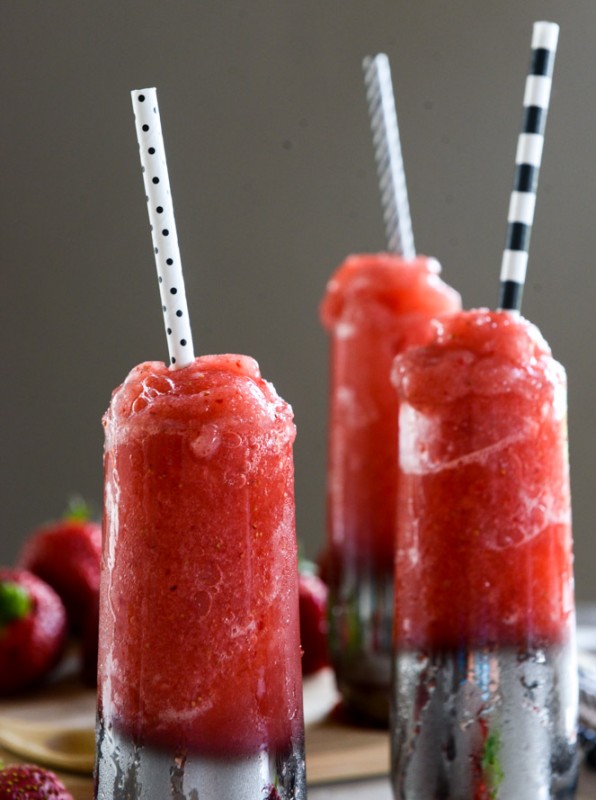 Strawberry Gin Slushies | Faith, Hope, Love, and Luck Survive Despite a Whiskered Accomplice