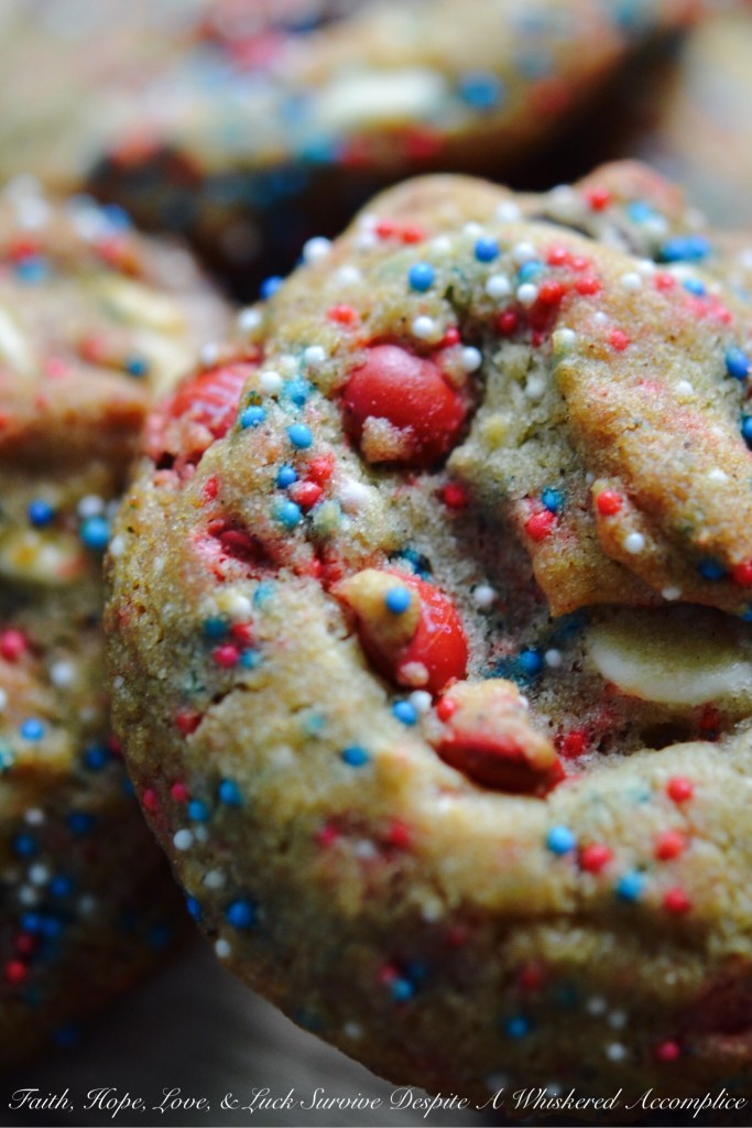 4th of July Brown Butter Whoop It Up Cookies | Faith, Hope, Love, and Luck Survive Despite a Whiskered Accomplice