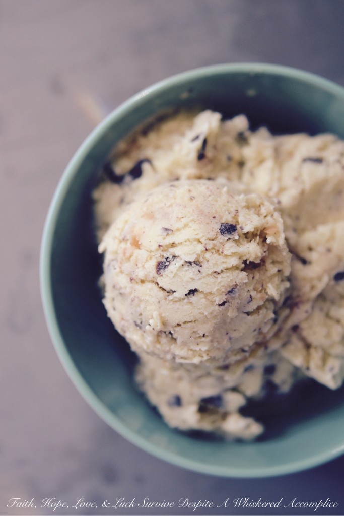 Coconut Chocolate Crack Ice Cream - Buttery toasted sweetened coconut and seriously dark chocolate chunks take this vanilla ice cream to the next level. The combination of flavors is amazing, making it the perfect frozen treat to cool down on a hot summer day. You won't be able to resist this addictive ice cream.