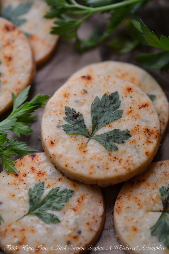 Chipotle Pecorino Romano Shortbread - This cheesy shortbread falls somewhere between a savory cookie and an overly thick cracker, with a satisfying crunch. The flaky texture with the added kick of chipotle will give your meal an instant extra boost of spicy flavor. Whether you're looking for an appetizer, a side, or just a tasty snack, this savory shortbread with chipotle and pecorino romano cheese is sure to hit the spot.