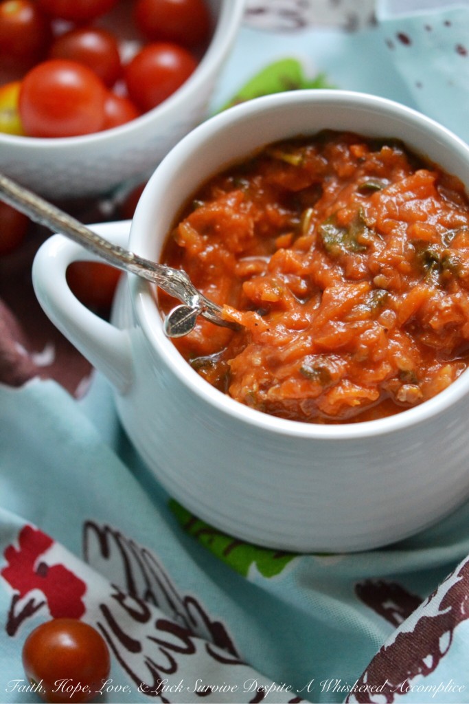 Sweet Prosciutto Pizza Sauce | Faith, Hope, Love, and Luck Survive Despite a Whiskered Accomplice